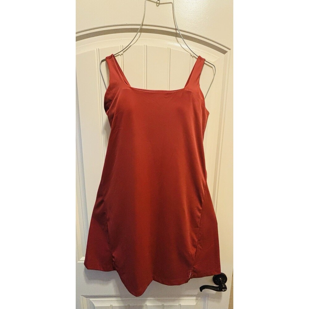 Old Navy Power Soft Athletic Dress in a Burn Sienna Or Rust Color Builts Shorts/